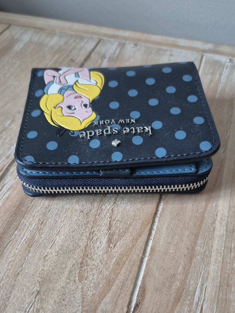 Kate Spade Disney Alice In Wonderland Wallet Blue